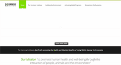 Desktop Screenshot of harmonyinstitute.org